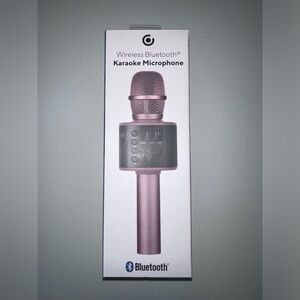 Pink Wireless Bluetooth Karaoke Microphone